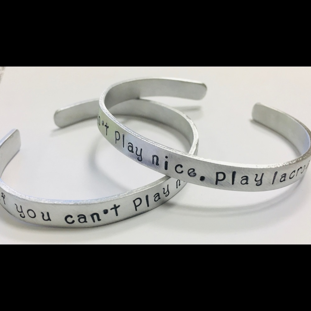 Lacrosse LAX player quote bracelet